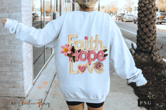 Faux Crochet Faith Hope Love PNG | Easter Png Product Image 6
