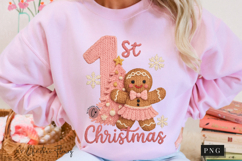 Pink Latch Hook First Christmas PNG Product Image 8