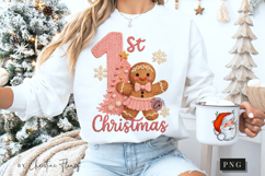 Pink Latch Hook First Christmas PNG Product Image 4