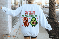 Bacon To My Avocado Funny Valentine PNG Faux Latch Hook Yarn Product Image 4