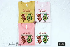 Bacon To My Avocado Funny Valentine PNG Faux Latch Hook Yarn Product Image 5