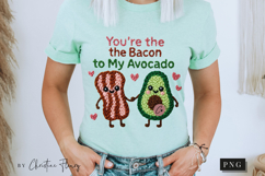 Bacon To My Avocado Funny Valentine PNG Faux Latch Hook Yarn Product Image 7