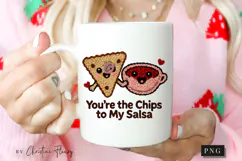 Chips To My Salsa Funny Valentine PNG Faux Latch Hook Yarn Product Image 2