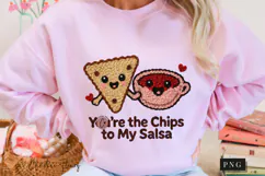 Chips To My Salsa Funny Valentine PNG Faux Latch Hook Yarn Product Image 8