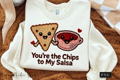 Chips To My Salsa Funny Valentine PNG Faux Latch Hook Yarn Product Image 3
