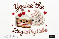 Funny Valentine PNG Faux Latch Hook Yarn - 4 Designs Product Image 2