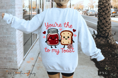 Jam To My Toast Funny Valentine PNG Faux Latch Hook Yarn Product Image 4