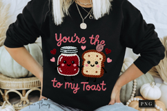 Jam To My Toast Funny Valentine PNG Faux Latch Hook Yarn Product Image 5