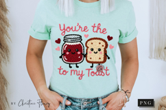 Jam To My Toast Funny Valentine PNG Faux Latch Hook Yarn Product Image 8