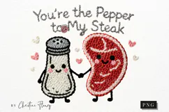 Funny Valentine PNG Faux Latch Hook Yarn - 4 Designs Product Image 4