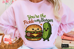 Pickle To My Burger Funny Valentine PNG Faux Latch Hook Yarn Product Image 8