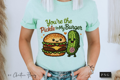 Pickle To My Burger Funny Valentine PNG Faux Latch Hook Yarn Product Image 7