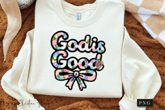 Latch Hook God Is Good Bow PNG | Easter Png Product Image 3