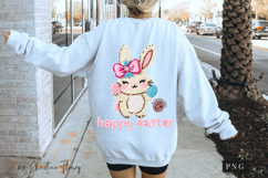 Faux Latch Hook Happy Easter Bunny PNG | Easter Png Product Image 6