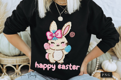 Faux Latch Hook Happy Easter Bunny PNG | Easter Png Product Image 7
