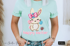 Faux Latch Hook Happy Easter Bunny PNG | Easter Png Product Image 10