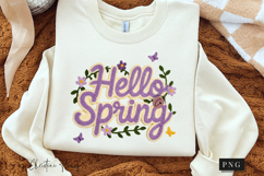 Latch Hook Hello Spring PNG | Easter Png Product Image 3