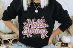 Latch Hook Hello Spring PNG | Easter Png Product Image 7