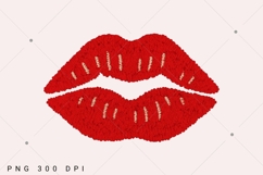 Latch Hook Kiss PNG, Latch Hook Valentines Kiss Png, Be Mine Product Image 6
