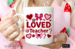 Valentine Loved Teacher PNG Latch Hook Yarn Product Image 2