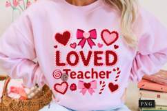 Valentine Loved Teacher PNG Latch Hook Yarn Product Image 10