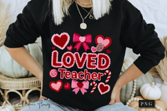 Valentine Loved Teacher PNG Latch Hook Yarn Product Image 6