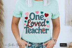 Valentines One Loved Teacher PNG Latch Hook Yarn Product Image 9