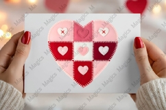 Latch Hook Patchwork Valentine Heart Png Product Image 2