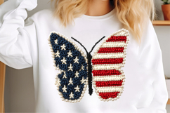 Latch Hook Pearl Patriotic Butterfly Product Image 3