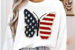 Latch Hook Pearl Patriotic Butterfly Product Image 4
