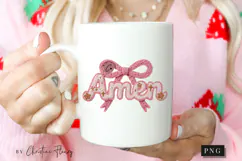 Faux Yarn Christian Easter Amen PNG | Easter Png Product Image 2