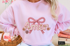 Faux Yarn Christian Easter Amen PNG | Easter Png Product Image 11