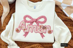 Faux Yarn Christian Easter Amen PNG | Easter Png Product Image 3