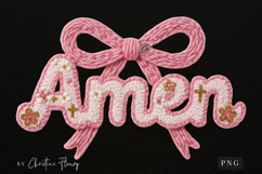 Faux Yarn Christian Easter Amen PNG | Easter Png Product Image 4