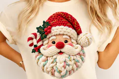 Crocheted Santa Holiday Ornament Product Image 4