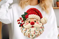 Crocheted Santa Holiday Ornament Product Image 5