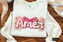 Faux Yarn Christian Easter Amen PNG | Easter Png Product Image 3