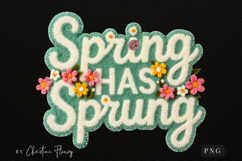 Faux Yarn Spring Has Sprung PNG | Easter Png Product Image 4