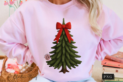 Faux Yarn Christmas Tree PNG Product Image 9