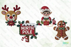 Latch Hook Yarn Christmas Clipart Product Image 1