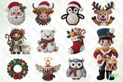 Latch Hook Yarn Christmas Clipart Bundle Product Image 4