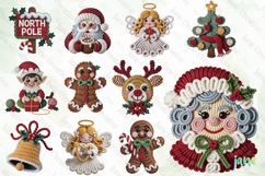 Latch Hook Yarn Christmas Clipart Bundle Product Image 5