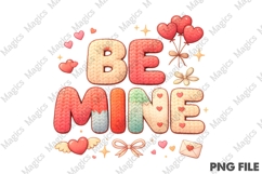 Latch Hook Yarn Crochet Be Mine Sublimation Product Image 1