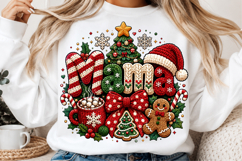 Latch Hook Yarn Crochet Christmas Mama Coquette Png Product Image 2
