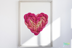 Latch Hook Yarn Crochet Hearts PNG Bundle Product Image 5