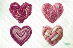Latch Hook Yarn Crochet Hearts PNG Product Image 1