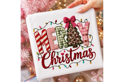 Latch Hook Yarn Crochet Merry Christmas PNG Product Image 3