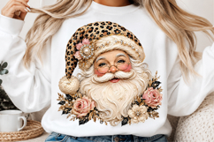 Latch Hook Yarn Crochet Santa Head Png Product Image 2