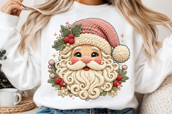 Latch Hook Yarn Crochet Santa Head Png Product Image 2