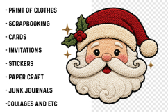Latch Hook Yarn Crochet Santa Head Png Product Image 3